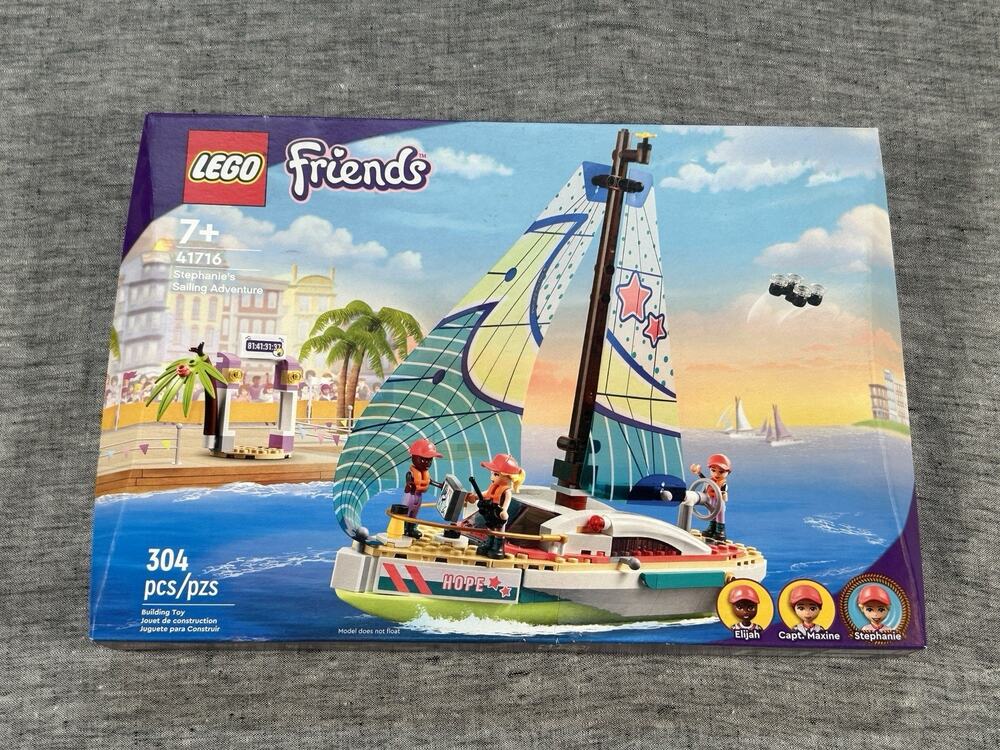 LEGO Friends Stephanie's Sailing Adventure 41716 Building Toy 304 Pieces NIB